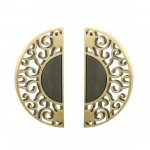 Etnilise nikerdatud disainiga uksek&auml;epide 15,24 cm paar uksek&auml;epidemeid garaažiukse peaukse k&auml;epidemete jaoks