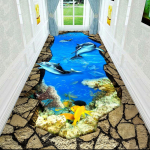 3D Koridorivaibad Esiku Elutoa Kaunistamiseks Kodu Hotelli Fuajee Pikk Vaip Trepi Ala Vaip Sissep&auml;&auml;su Uksematt W80*H200CM
