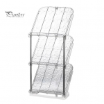 Kaldus kitsas jalatsiriiul, 5 tasandit, tugev konstruktsioon Lihtne kokkupandav jalatsihoidja vertikaalne jalatsiriiul Dual Layer puhas/must