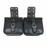 2 tk universaalne mootorratta sadulakott PU nahast sadulakott t&ouml;&ouml;riista pagasihoiu kott A