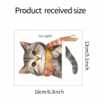 Fun-kg65 v&auml;rvitud kassipoeg l&uuml;liti pasta laste magamistuba kodu kaunistamine seinakleebised isekleepuvad 13*16CM/fun-kg65