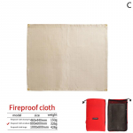 V&auml;litelkimine Tulekindel Riie Grill Klaaskiud Tuletekk Isolatsioonimatt Vastupidav Leegiaeglustav Klaaskiud 80x60cm