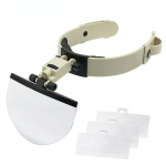 Peapaela luubi pea, suurendusklaasiga 2x 3,5x 4,5x 5,5x suur LED-tuledega objektiiv