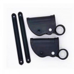 130*60mm plastikust metallist t&otilde;mmatav sakk must Activity Lock kokkupandav lamamistool 1