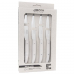 Couteaux &agrave; Steak &ndash; ARCOS &ndash; 4 komplekt &ndash; Lame en Acier Inoxydable NITRUM&reg; &ndash; Manche Ergonomique &ndash; 110/230 mm