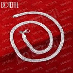 925 Sterling h&otilde;bedane madu luust kett 20-tolline kaelakee Moodsad pulmaehted 45CCM