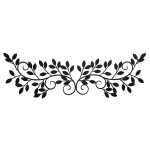 Kaheosaline metallist puulehe seina kaunistus - Must viinapuu ja oliivioksa kunst | Elegantne seinakaunistus laste tubadele ja lasteaedadele helehall v&auml;rv