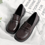 V&auml;ikesed nahast kingad Naiste kevadised Mary Jane kingad Naistele Jaapani k&otilde;rge kontsaga retro platvormkingad Naiste pandlaga kingad892 35 must