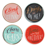 Galison Ladyfingers Letterpress High Five portselanist aluste komplekt
