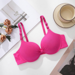 Seksikas Push-up Rinnahoidja Naistele Kaarega Rinnahoidja Lisa Korviga Rinnahoidjad Puuvillane Kokkukoguv Rinnahoidja &Uuml;hev&auml;rviline Pesu Naine 36B punane