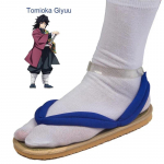 Mood Kuum Anime Deemonitapja Kimetsu No Yaiba Cosplay Aksessuaarid Kamado Nezuko Cosplay Puukingad Kimono pl&auml;tud Geta Sussid Kingad 44-45 taevasinine v&auml;rv
