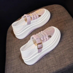 Mood Kristallidega Suvekingad Naistele Teemant Rhinestone K&otilde;rgel Platvormil Originaalsed Vabaaja Naiste Jalatsid Vulkaniseeritud Kinga Kvaliteet 40