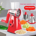 3-&uuml;hes k&ouml;&ouml;giviljal&otilde;ikur Sibula viilutaja riiv kartuli porgandi juustu purustaja puuviljahakkija Multifunktsionaalne k&ouml;&ouml;git&ouml;&ouml;riist punane