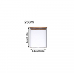 Bambusest kaanega maitseainepurgid Mitmesugused teravilja s&auml;ilituspudelid Uus suletud purki k&ouml;&ouml;k 1