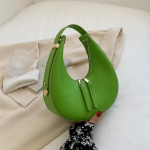 Luksuslik poolkuu kaenlaaluse kott naistele PU-nahast &otilde;lakott S&uuml;gistalvine Crossbody kott Moodne kaenlaaluse k&auml;ekott ja rahakott