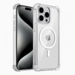 L&ouml;&ouml;gikindel armor l&auml;bipaistev &uuml;mbris iPhone 16 15 14 13 12 Pro Max Plus 15Pro 14Pro iPhone15 jaoks Magsafe Mag turvalise laadimiskaane jaoks iPhone 16 Pro Max must