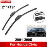 Honda Civicu autoklaasipuhasti 2001-2005 21 + 19 eesmised ja tagumised klaasipuhasti labad, harjad, l&otilde;ikurid, lisatarvikud 2001 2002 2003 2004 2005 must