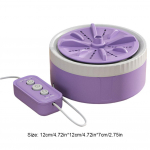 Mini reisipesumasin Kaasaskantav p&ouml;&ouml;rlev turbiiniga pesumasin Kerge aluspesu sokid Beebi riided USB pesumasin lilla