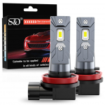 2tk 20000LM H7 H11 LED esitule pirnid H8 9005 HB3 9006 HB4 Canbus auto udutuli 40W ventilaatorita led lamp Auto s&otilde;idutuli 12V 6000K Plug & Play H11 H8