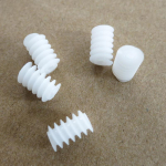 10tk/partii valge parempoolne plastik 6*10 (2A) Worm Turbine 0,5 Moodul Reduction Gears Diy mudeli osad
