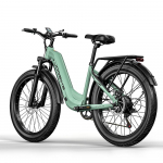 KAKABIKE K500 elektrijalgratas 1000 W mootor 48V 17.5AH h&uuml;drauliline pidur City e bike 26 Fat Tire Electric Bike E-m&auml;gijalgratas 1000W JOO1 roheline
