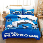 Uus Mood 3D Tr&uuml;kk ASTRO BOT Voodipesukomplekt Multikas Anime kolmeosaline komplekt T&auml;iskasvanu Laps Magamistuba Tekikoti Komplektid Kodutekstiilid AU Single 140x210cm