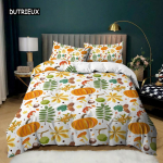 K&otilde;rvitsatekkide komplekt K&otilde;rvitsate koristamise p&uuml;ha Halloween t&auml;nup&uuml;ha teema Voodipesukomplekt Mikrokiust Queen-suuruses tekikott EU single(135x200cm)