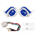 Mootorratta Kaubiku Veoauto Sireen 115dB Auto Signaalpasun Auto Valjuh&auml;&auml;ldi S&otilde;iduki Paadi Auto Mootorauto Automaatne K&otilde;lar H&auml;ire sinine