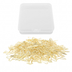 100 tk lennukikujulised kirjaklambrid metallist kerged mitmeotstarbelised armsa kujuga kirjaklambrid j&auml;rjehoidjad kuld