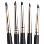 5 tk/komplekt Silikoonpintsliga pliiats glasuur Kook Dekoor vormiv Fondant Polymer Clay Sculpting Modeling Tool One size