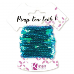 Ruban Sequins Bleu Ocean 6m Largeur 6 mm