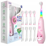 Laste elektriline hambahari 3--12-aastastele Sonic laetav armas multikas algkooli&otilde;pilasele beebi pehmed juuksed