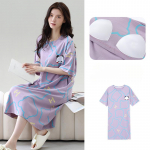 Naised Armsad l&uuml;hikeste varrukatega &ouml;&ouml;s&auml;rgid rinnapatjadega Naiste suvised multifilmid Sleeps&auml;rgid Kodu T&uuml;drukud Armas &Ouml;&ouml;s&auml;rk pluss suurus 4XL 5XL Salongiriided M