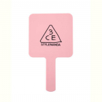 3CE Ruudukujuline Mini K&auml;sipeegel PINK