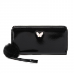 Stiilne miniliblikas kott, lihtne temperament kaasaskantav kosmeetikakott, naiste kaardikott roosa