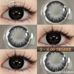 EYESHARE 1 Pair Prescription Colored Contact Lenses Comfortable Soft Lenses Natural Eye Color Multi Color Annual Lens 0
