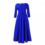 D3171 naiste 2024. aasta kevad-/suvine pitskleit &ndash; Aafrikast inspireeritud, suures moes 5XL sinine