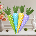 4 t&uuml;kki Lihav&otilde;tteporgand Ornaments Decor Festival Kingitus Rekvisiidid Simulatsioon K&auml;sit&ouml;&ouml; Mitmetasandiline Orange Series