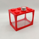 L&auml;bipaistev miniakvaarium Loov virnastatav disain LED valge valgusega kilpkonnade jaoks Akr&uuml;&uuml;l &ouml;koloogiline akvaariumi paak