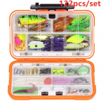 122tk/komplekt Mitmev&auml;rviline mitmev&auml;rviline kalap&uuml;&uuml;gilant Plastikust metallist s&ouml;&ouml;t, pehme landi komplekt kalastustarvete voobler 122 Pieces Lure Set