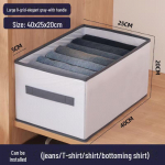 Kokkupandav sahtli stiilis riidekapi korraldaja: Pestav hoiukarp riiete ja p&uuml;kste jaoks