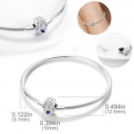 Uus k&auml;ev&otilde;ru 925 Sterling h&otilde;bedane s&uuml;damekett v&otilde;luk&auml;ev&otilde;ru naistele Fit Charm isetehtud ehete tegemine h&otilde;bedane kingitus 17cm