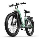 JOOBIKE JOO1 E-jalgratas 26-tolline laia rehviga 1000W harjadeta mootor Liitiumaku 48V 17.5AH H&uuml;drauliline pidur Linna elektrijalgratas 1000W&mdash;&mdash;JOO1 roheline