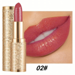 Kauap&uuml;siv s&auml;delev huulepulk p&auml;rlmutrise viimistlusega, niisutav ja veekindel huulel&auml;ige segatud roosade ja punaste toonidega, ideaalne p&uuml;hadekingitus 02