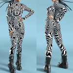 3D digitaaltr&uuml;kk Lavakost&uuml;&uuml;mid T&auml;iskasvanutele Halloweeni &Uuml;ritused Karnevali Teemapidu Cosplay Riietus M&auml;ngimine Jumpsuit Kids S-120cm