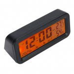 Auto armatuurlaua kell helendav elektrooniline kell kalender temperatuuri niiskuse n&auml;idik toetab p&auml;ikeseenergiat