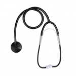 Professionaalne &uuml;hepealine stetoskoop alumiiniumsulamist s&uuml;dame-kopsude tuvastamise ehoskoop must must