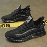 2025 Suve Meeste Kingad Uued Lendava Kangaga Hingavad L&otilde;hnavabad V&otilde;rkpinnaga Libisemiskindlad Meeste Pehme Tallaga Kerged Spordi Vabaaja Moekingad 44 must