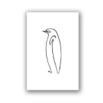 Picasso Minimalistlik Loom Koer ja Rahuv&auml;rv L&otilde;uendimaal Seinakunst Pildid Plakatid ja Prindid Elutuppa Magamistuppa Kodu Dekooriks 8X12inch 20x30cm