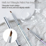 K&uuml;&uuml;nte maalimise UV geeljoonistus reljeefpintsel kolmnurkne pliiats Aurora pliiatsi k&auml;epide manik&uuml;&uuml;ri punktide kujundamise t&ouml;&ouml;riist k&uuml;&uuml;nesalongile